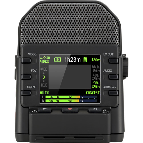 Zoom Q2n-4K -videokamera audiotallentimella
