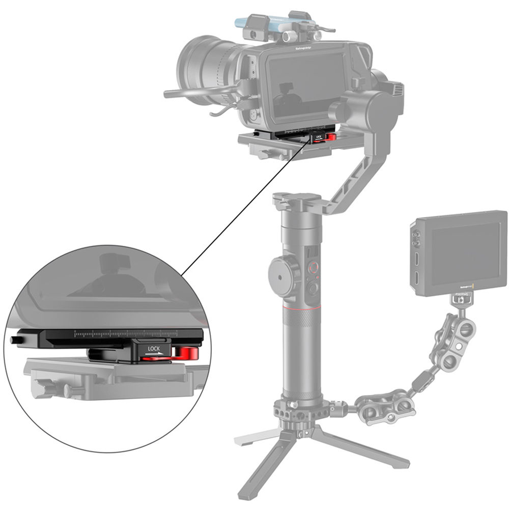 Smallrig 2403 Offset Plate Kit for BMPCC 6K and 4K with Select Handheld Stabilizers