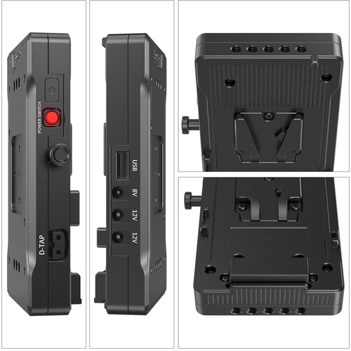 Smallrig 3204 V-Lock Battery Adapter Plate with Adjustable Arm -akkuadapteri