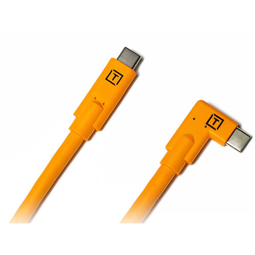 Tether Tools TetherPro (4,6m) USB Type-C to USB Type-C kulmamallinen kaapeli - Oranssi