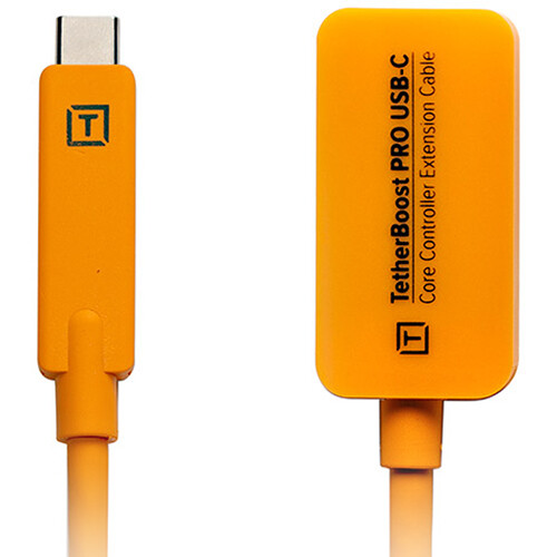 Tether Tools TetherBoost Pro (4,6m) USB Type-C Core Controller jatkokaapeli - Oranssi