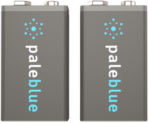 Pale Blue Li-Ion Rechargeable Battery 9V (2kpl) -ladattavat 9V paristot