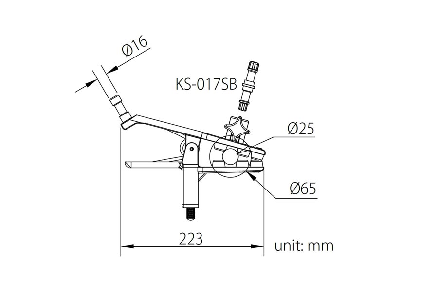 Kupo KCP-550 Adjustable Gaffer Grip -puristin