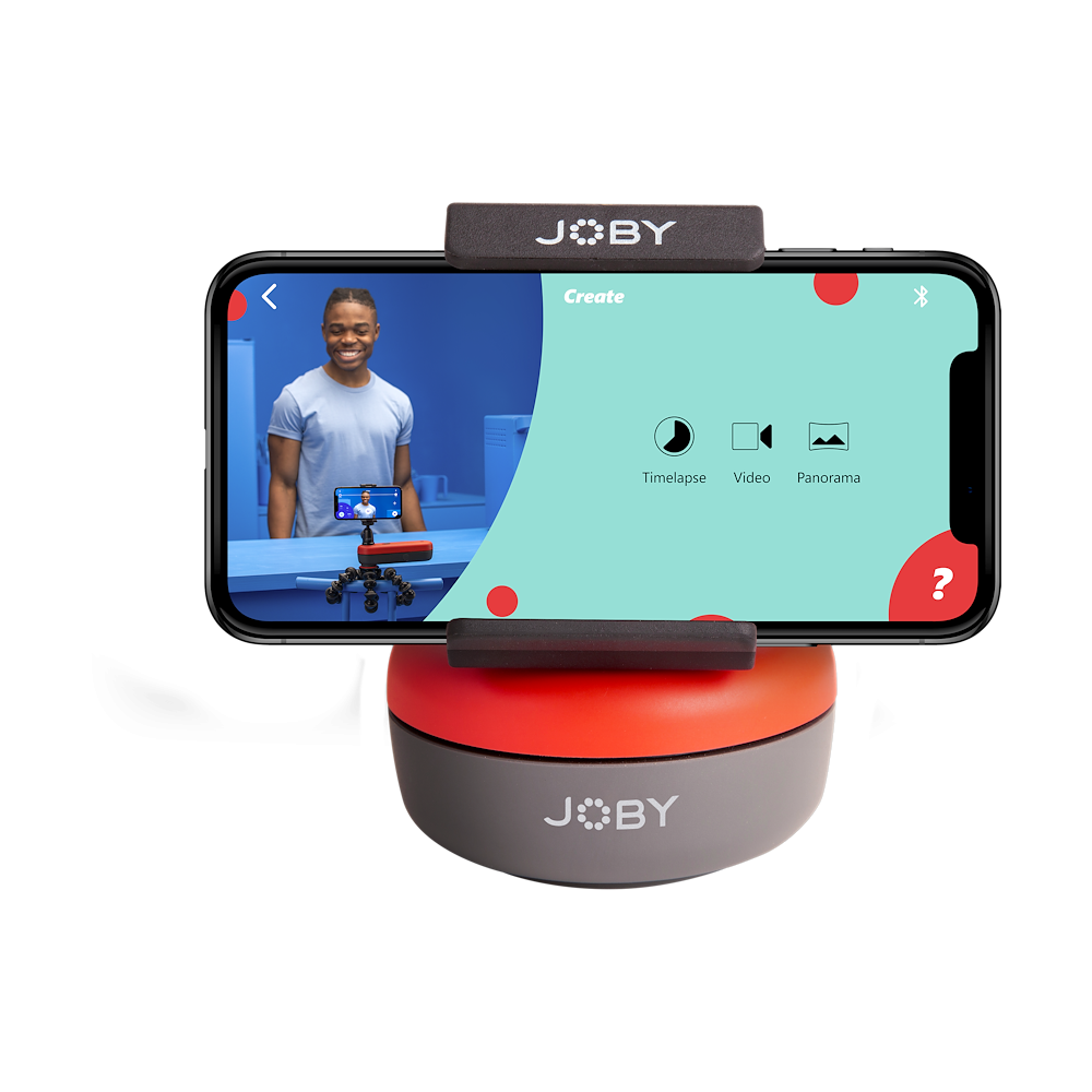 Joby Spin Phone Mount Kit -moottoroitu puhelinalusta ja puhelinpidike