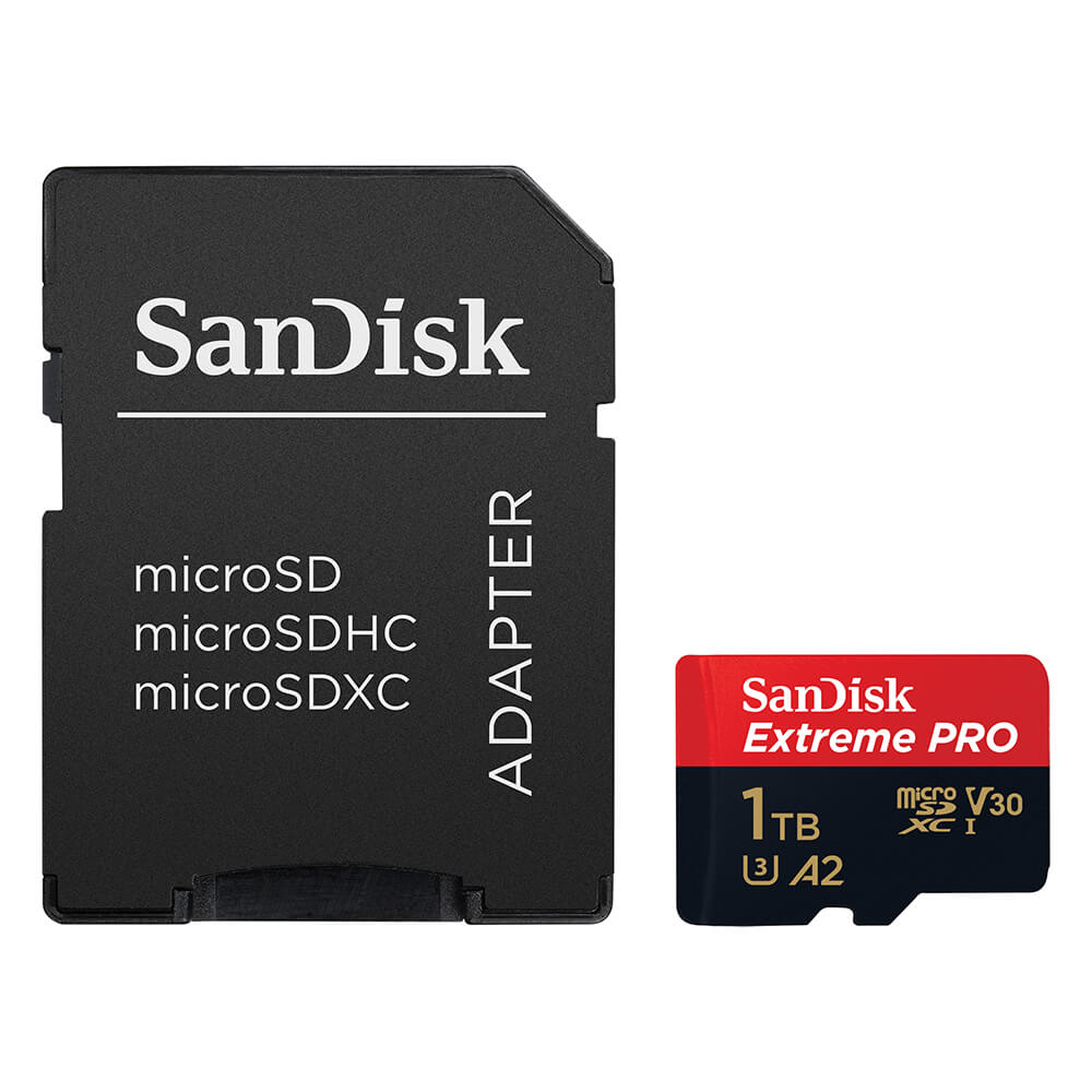 SanDisk Extreme Pro 1TB MicroSDXC (200MB/s) UHS-I (U3 / V30 / A2 / C10) muistikortti