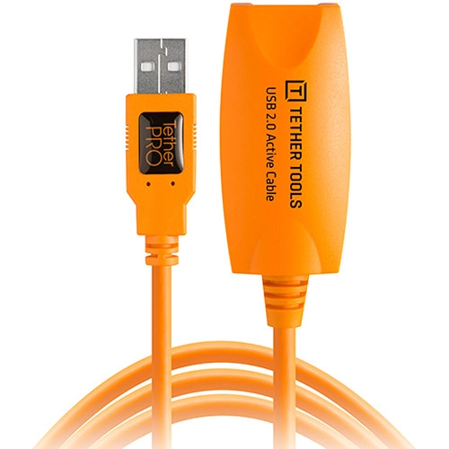 Tether Tools TetherPro (4,9m) USB 2.0 aktiivinen jatkokaapeli - Oranssi