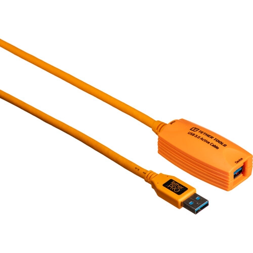 Tether Tools TetherPro (4,9m) USB 3.0 aktiivinen jatkokaapeli - Oranssi