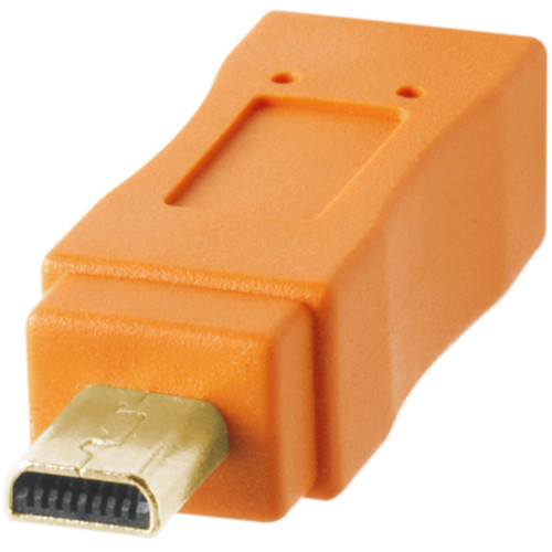 Tether Tools TetherPro (4,6m) USB 2.0 Type-A to 8-pin USB Mini-B kaapeli - Oranssi