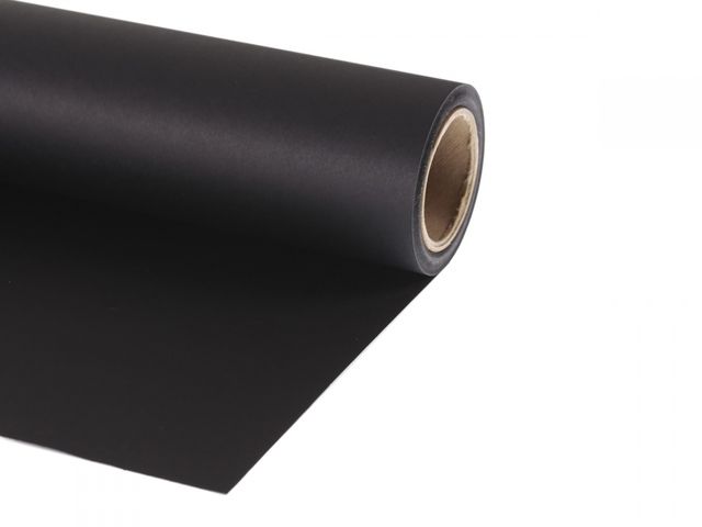 Lastolite Background Paper 1,35 x 11m - 9120 Black -taustakartonki (Musta)