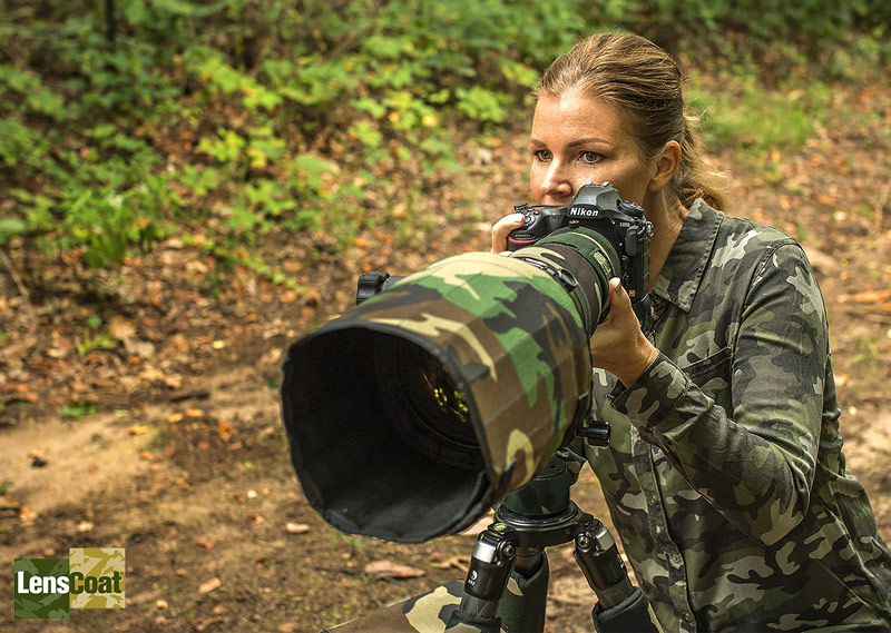 LensCoat Lens Cover -Camouflage suoja (Sony FE 600mm f/4 GM OSS) - Forest Green