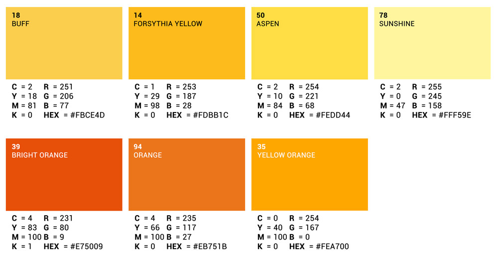 Superior Paper Backdrop 1,35 x 11m - Keltaiset ja oranssit taustakartongit