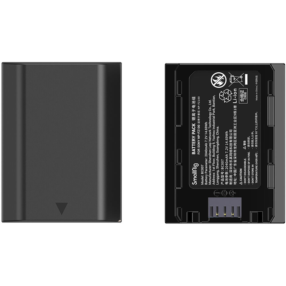 Smallrig 3824 Charger Kit -tuplalaturi ja akut (Sony NP-FZ100)