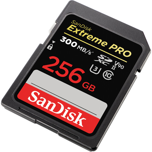 SanDisk Extreme Pro 256GB SDXC (300Mb/s) V90 UHS-II -muistikortti