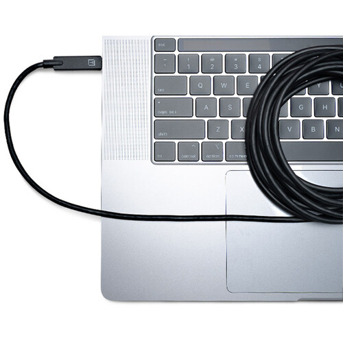 Tether Tools TetherPro (4,6m) USB Type-C to USB Type-C kulmamallinen kaapeli - Musta