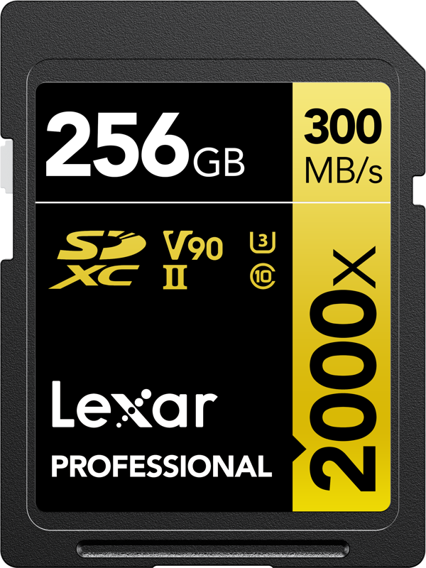 Lexar Pro 256GB SDXC (2000x, 300Mb/s) UHS-II
