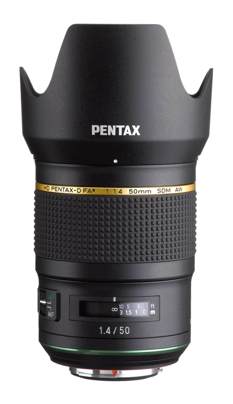 Pentax HD FA 50mm f/1.4 SDM AW -objektiivi