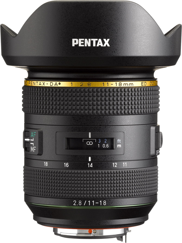 Pentax HD DA* 11-18mm f/2.8 ED DC AW -objektiivi