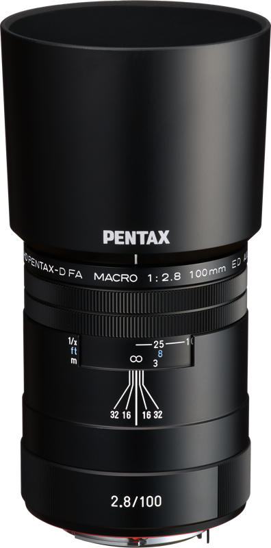 Pentax HD DFA 100mm Macro F/2.8 ED AW -objektiivi