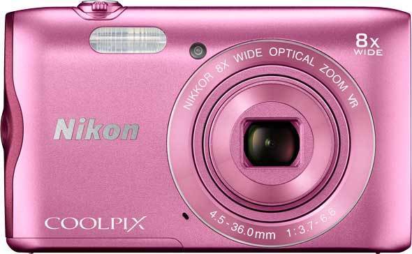 Nikon Coolpix A300 digikamera - Pinkki