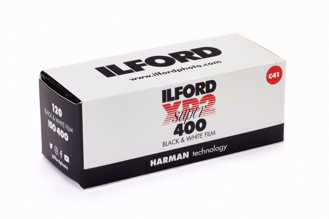 Ilford XP2 Super 400 120 mustavalkofilmi