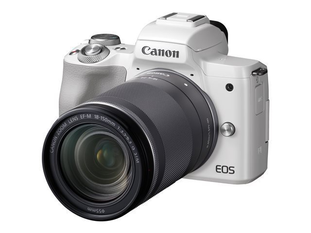 Canon EOS M50 + EF-M 18-150mm IS STM Kit - Valkoinen