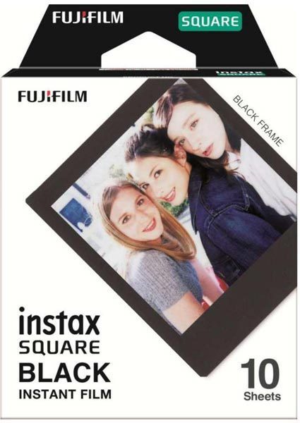 Fujifilm Instax Film Square Black Frame (10 kuvaa) pikafilmi mustalla kehyksellä