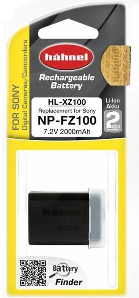 Hähnel HL-XZ100 (Sony NP-FZ100) -akku