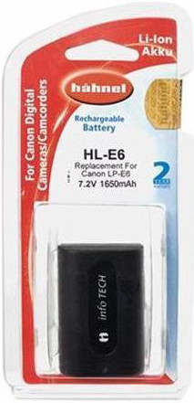Hähnel HL-E6N akku (Canon LP-E6)