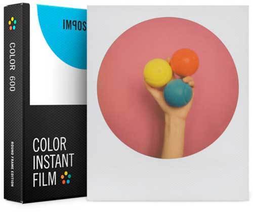 Impossible 600 Color värifilmi pyöreällä kehyksellä