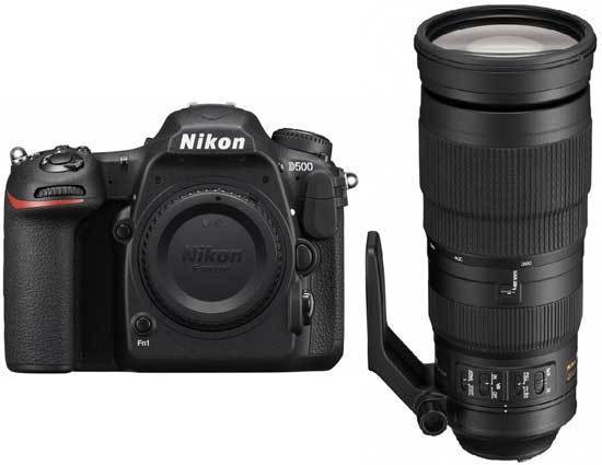 Nikon D500 runko + AF-S Nikkor 200-500mm f/5.6E ED VR