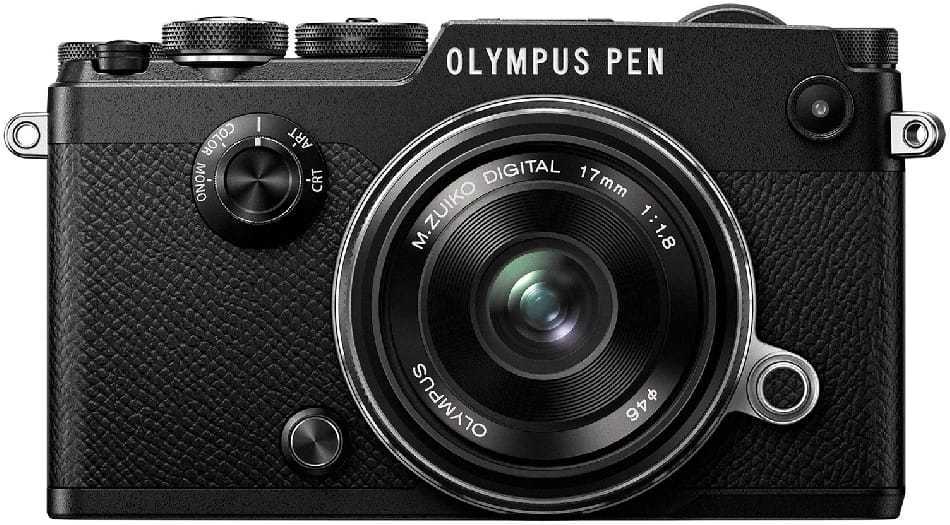 Olympus Pen-F + 14-42 mm EZ Kit Musta