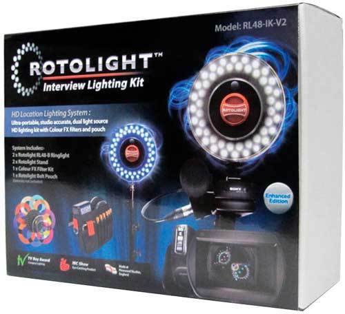 Rotolight RL48-B LED-rengasvalo - Interview Kit V2