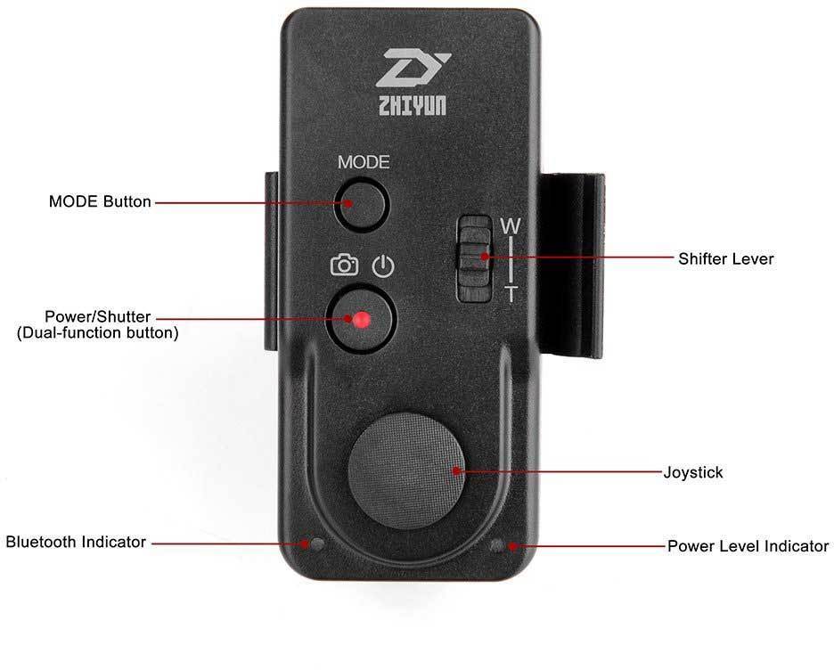 Zhiyun ZW-B02 Bluetooth Remote kaukosäädin gimbaaleille