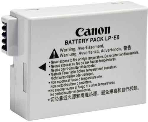 Canon LP-E8 akku (Canon EOS 600D, 650D ja 700D)