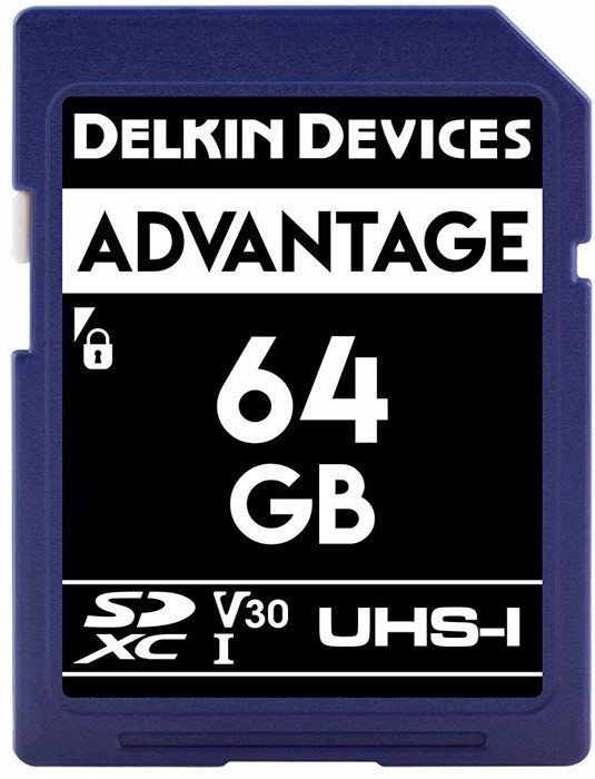 Delkin Advantage 64GB SDXC (660x) UHS-I (U3 / V30) muistikortti