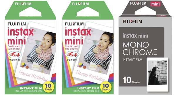 Fujifilm Instax Film Mini filmilajitelma (20 väri + 10 mv)