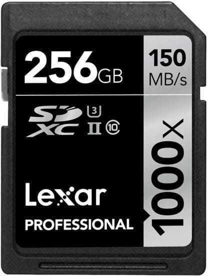 Lexar Professional 256GB SDXC UHS-II (1000x, 150Mb/s)