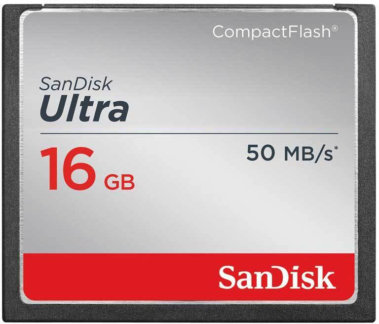SanDisk Ultra 16GB CompactFlash (50Mb/s) muistikortti