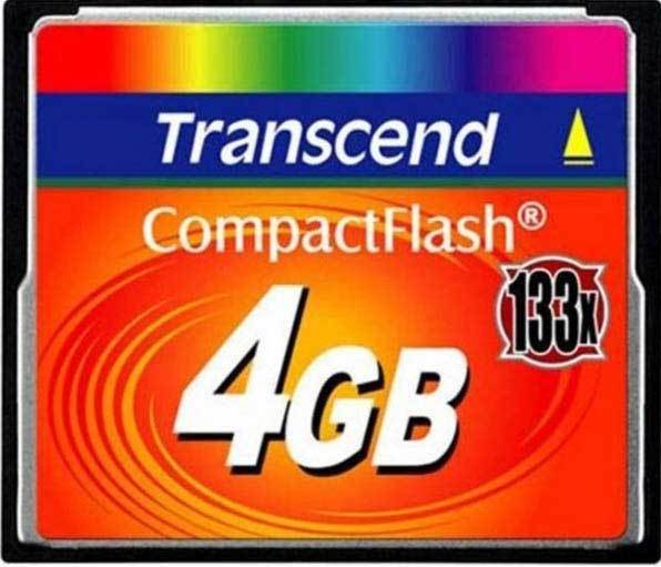 Transcend 4GB CompactFlash (133x) -muistikortti