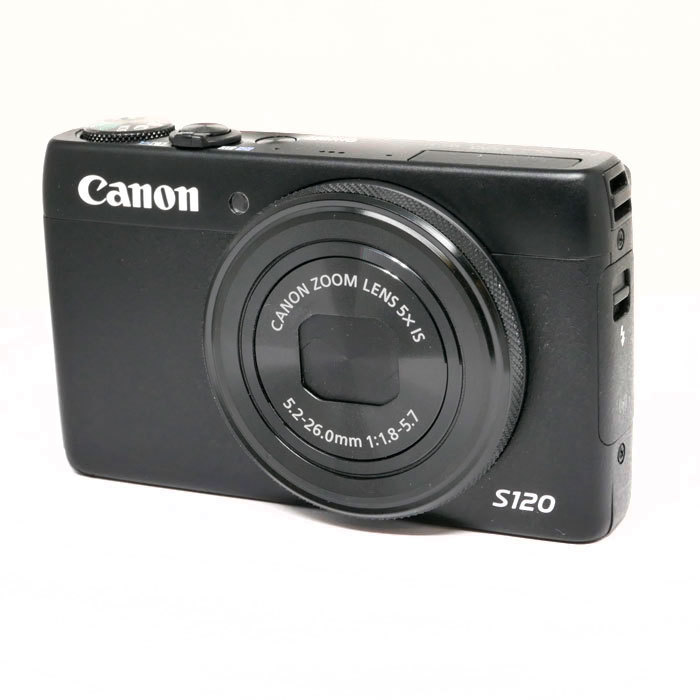 Canon Powershot s120 + sukelluskotelo + nahkakotelo (Käytetty)