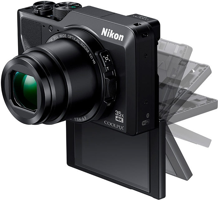 Nikon Coolpix A1000 digikamera - Musta