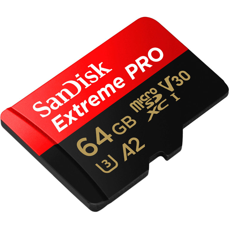 SanDisk Extreme Pro 64GB MicroSDXC (170MB/s) UHS-I (U3 / V30 / A2 / C10) muistikortti