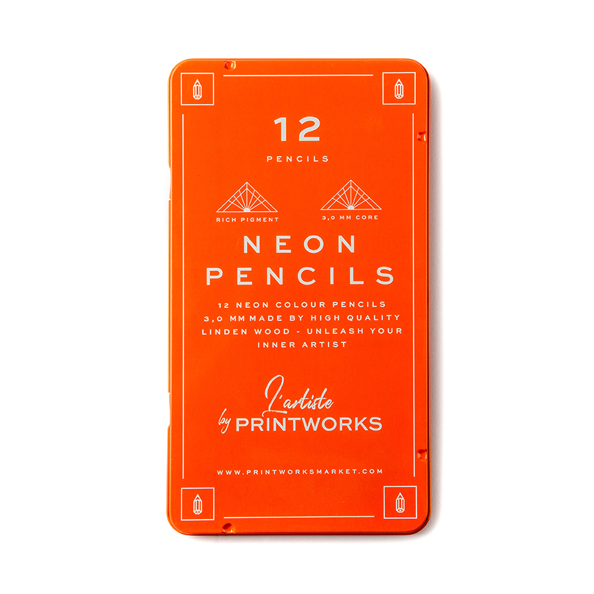 Printworks Neon Pencils -kynäsetti