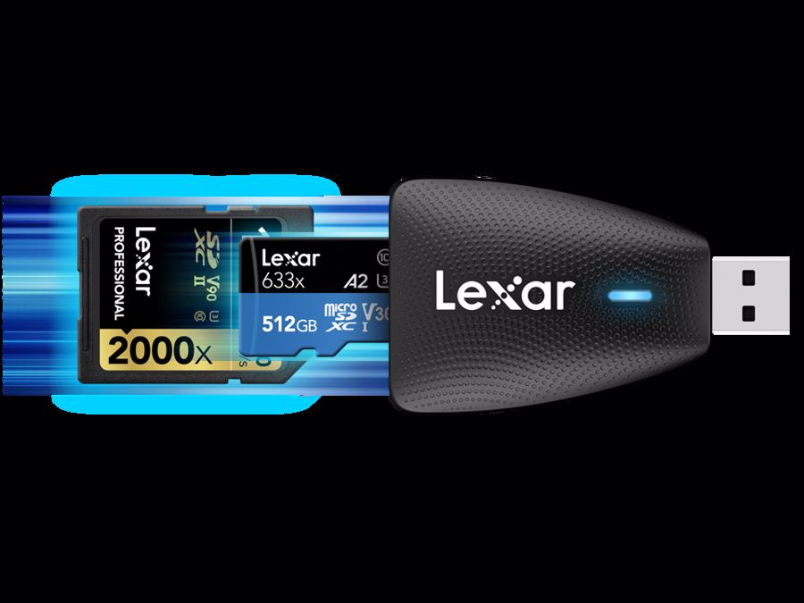 Lexar Professional Multi 2-in-1 USB 3.1 Reader - SD ja MicroSD muistikortinlukija