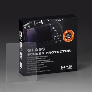 MAS Glass Screen Protector - lasinen näytönsuoja (Canon EOS RP, G9X, G7XII, G5X, EOS M50, Panasonic GX9)