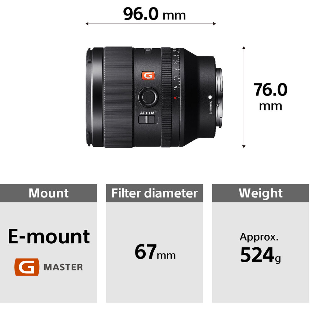 Sony FE 35mm f/1.4 GM -objektiivi + 100€ Cashback