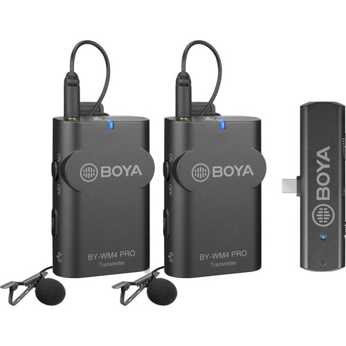 Boya BY-WM4 Pro K6 kahden mikrofonin langaton mikrofonijärjestelmä (USB Type-C)