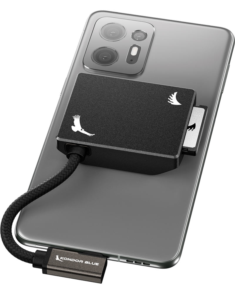 Angelbird Kondor Blue CFexpress B Recording Module iPhone Pro - Musta