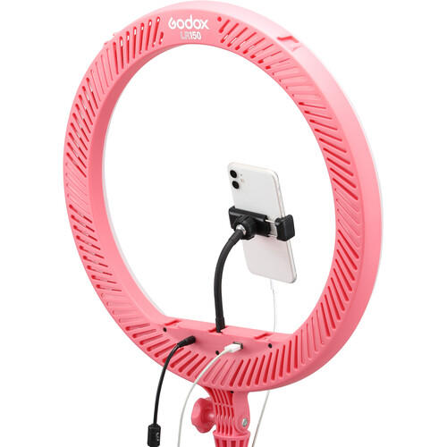 Godox LR150 Bi-Color LED Ring Light rengasvalo - Pinkki