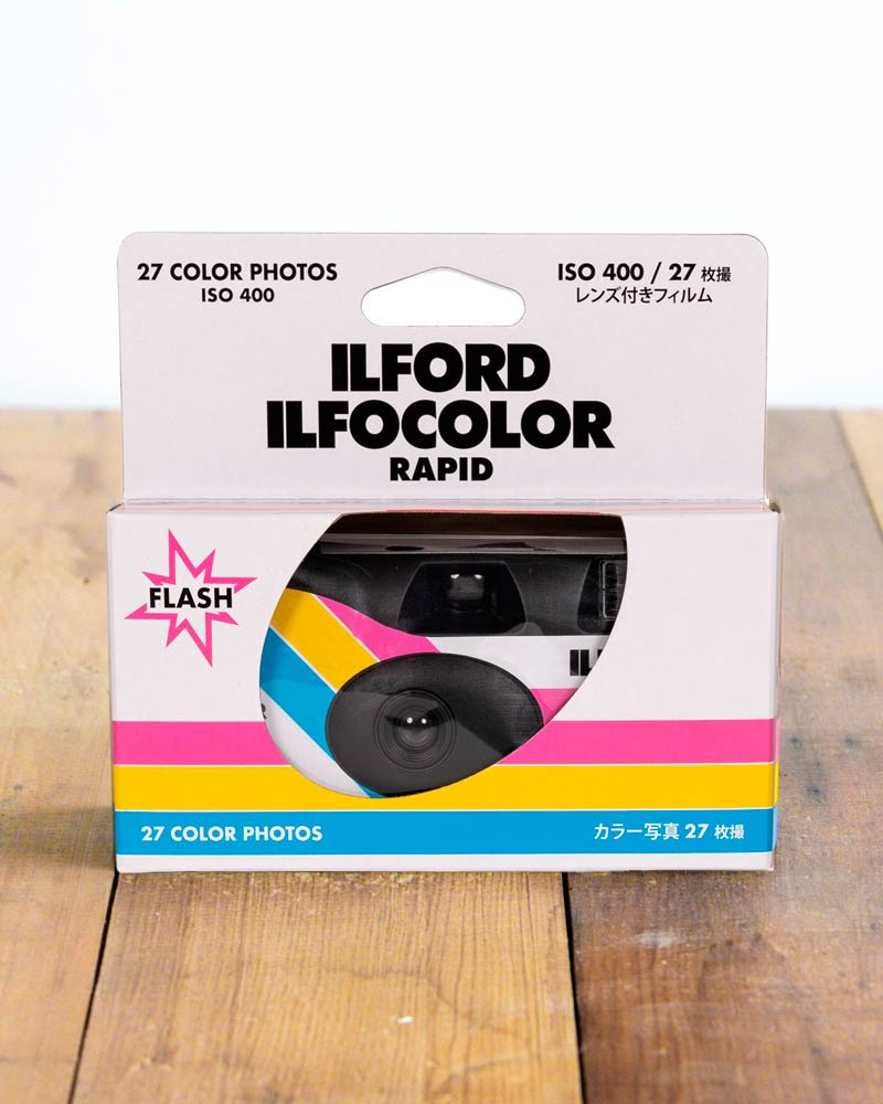 Ilford Ilfocolor Rapid -kertakäyttökamera 27 kuvan filmillä